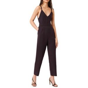 French Connection — Anana Whisper Jumpsuit Navy Blue — Size 12 — NWT